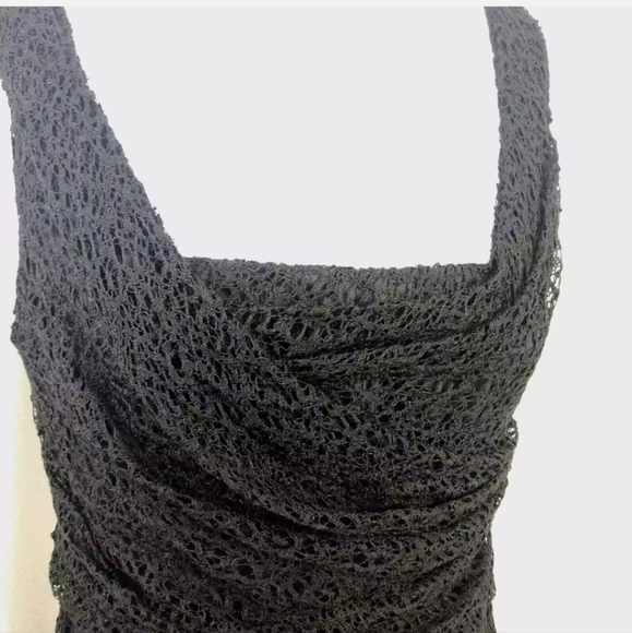 EXPRESS 🖤 Black Lace Dress Sz 6 * Great Condition - Picture 3 of 8